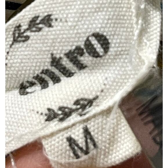 Entro Tank Top Blouse Womens Medium M Blue Yellow Green Floral Flowy - Picture 6 of 7